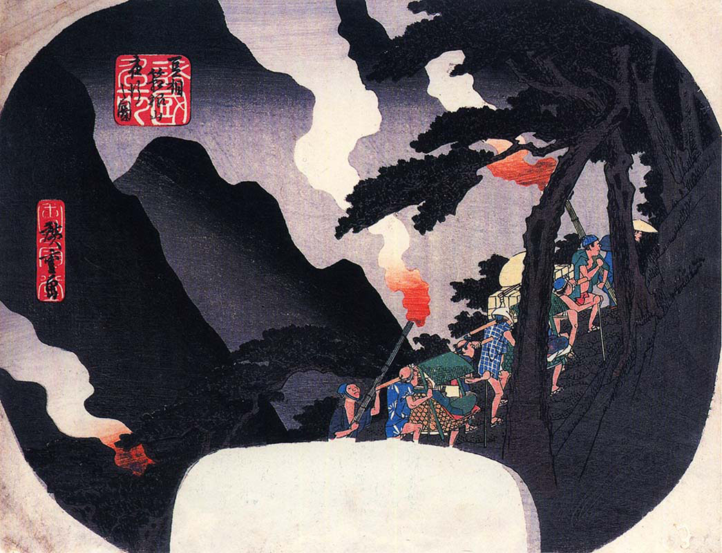Travellers on a Mountain Path